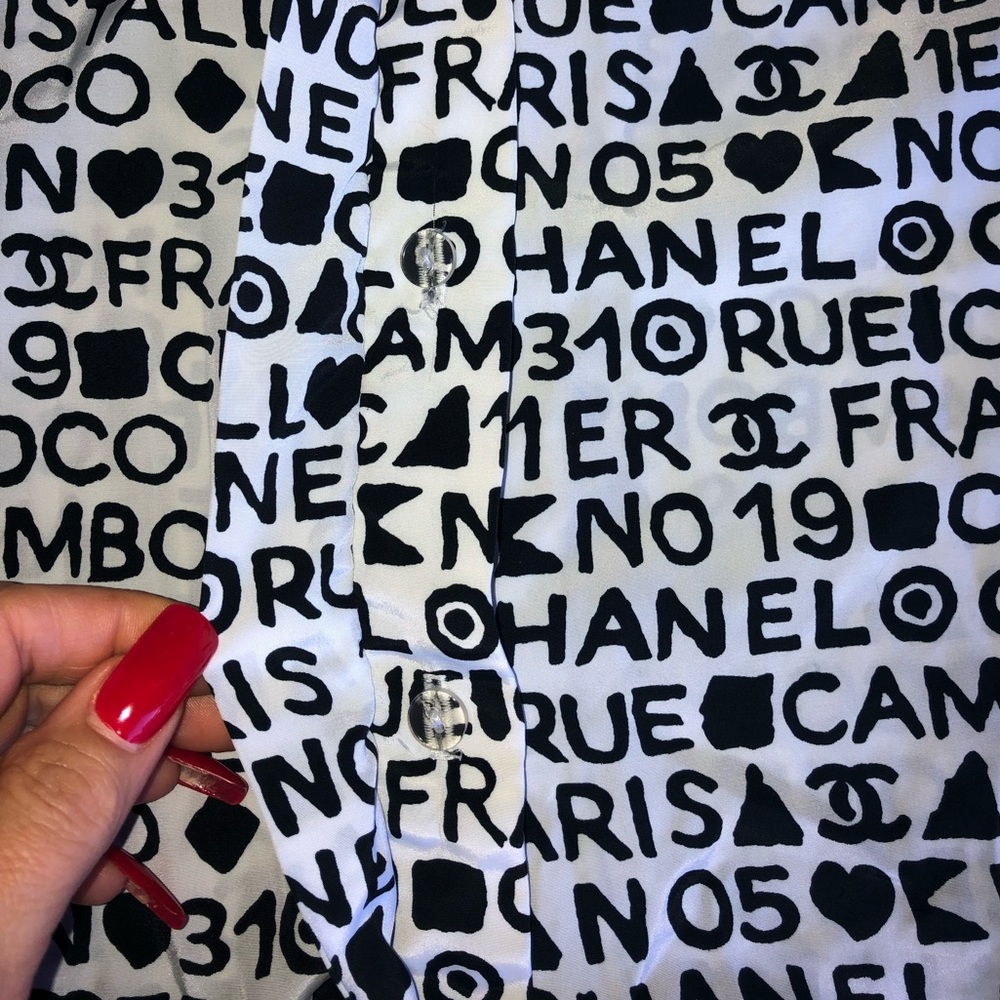 COCO CHANEL SHIRT, VINTAGE, SM - Picture 3 of 8